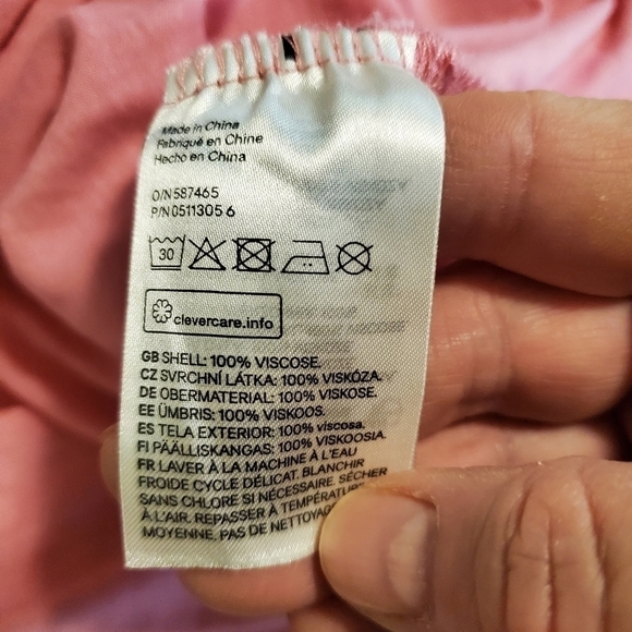 H&M Pink Knit Sleeveless Summer Dress Size Medium - Picture 8 of 10